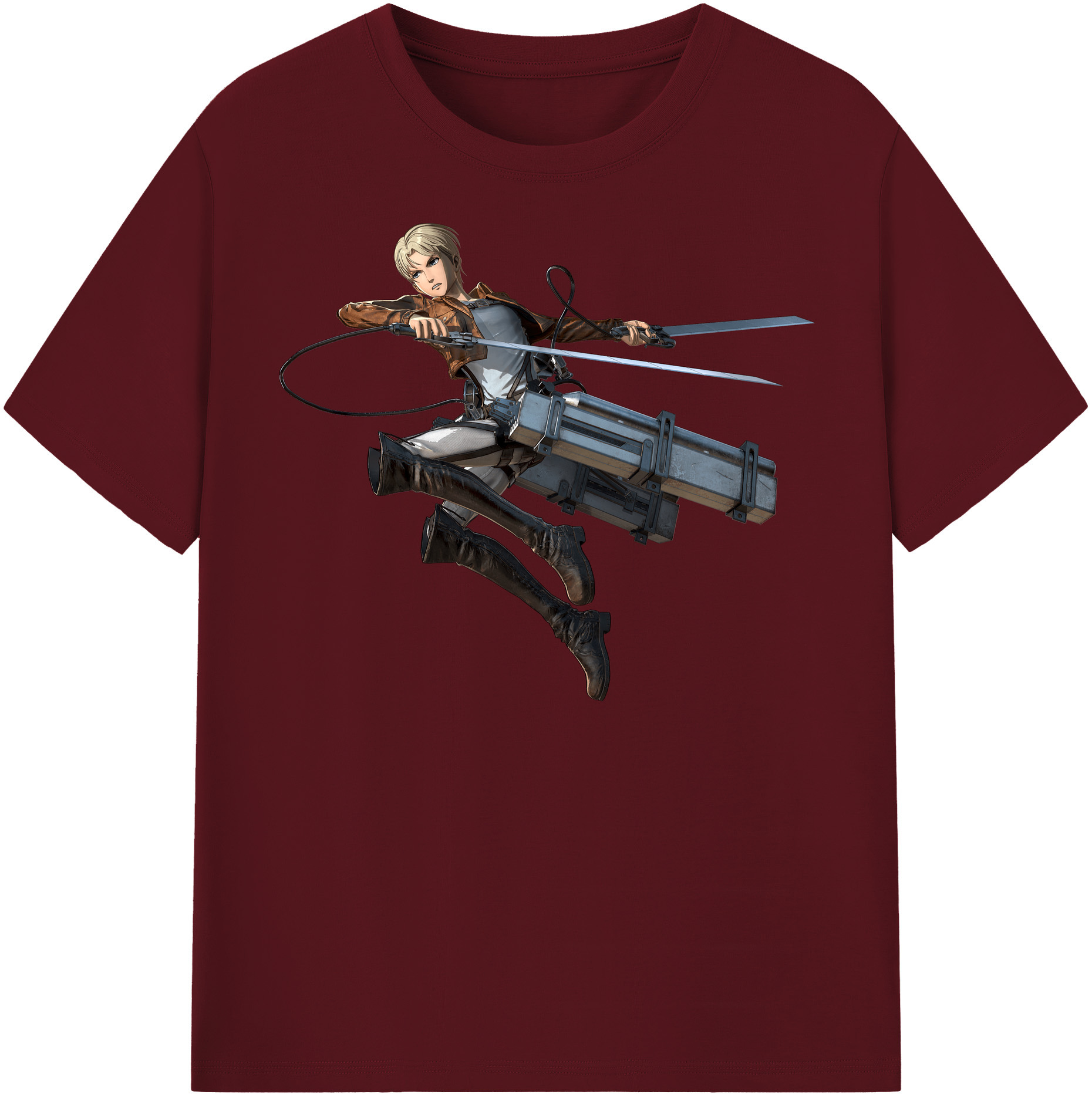 （画像用） 進撃の巨人 Attack on Titan 綿100％半袖Tシャツ（フロントプリント）